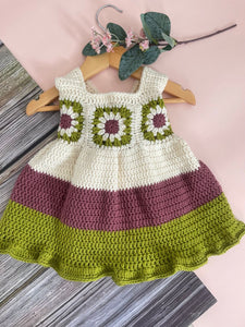 Handmade Baby Girl Dress (Newborn-24M)