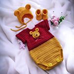 Adorable Pooh Bear Photography Set- Size 0-12M