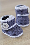 Crochet Baby Booties (0-6m)