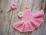 Stylish Crochet Frock - Size: 0M-4Y