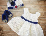 Crochet Baby Girl Dress (0-6 Months)