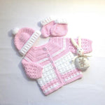 Handmade Crochet Baby Girl Outfit - Size: 0M-4Y