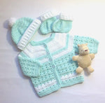 Handmade Crochet Baby Boy Outfit - Size: 0M-4Y