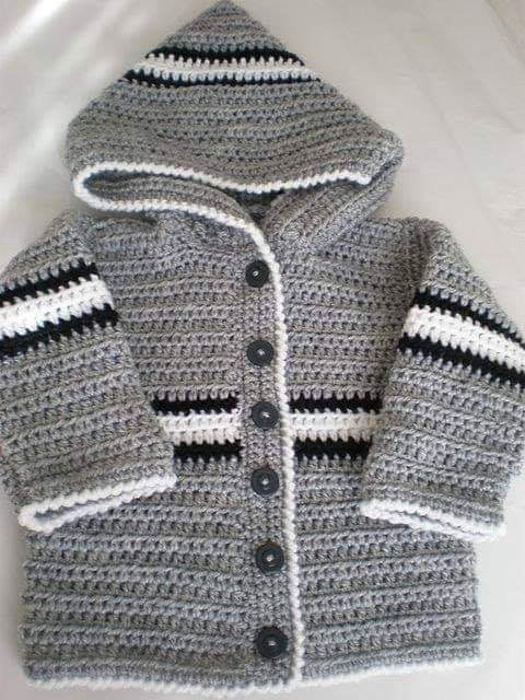 Handmade Crochet Baby Boy Outfit - Size: 0M-4Y