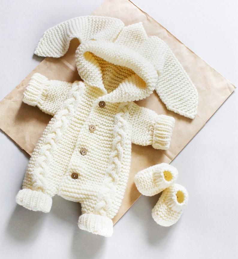 Handmade Crochet Romper- Size: 0M-2 Years