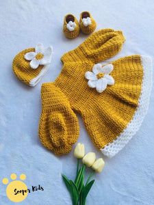 Crochet Baby Girl Dress (Newborn-3 Years)