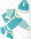 Handmade Crochet Baby Boy Outfit - Size: 0M-4Y