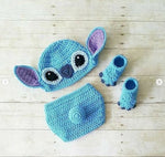 Crochet Baby Photography Set - Size 0-12M