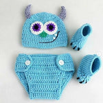 Adorable Crochet Baby Photography Set- Size 0-12M