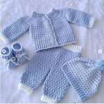 Handmade Crochet Baby Boy Outfit - Size: 0-3 Years