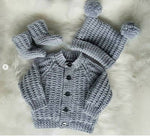 Handmade Crochet Baby Boy Outfit - Size: 0-6 Months