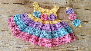 Crochet Baby Girl Dress (Newborn-4Y)