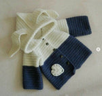 Handmade Crochet Baby Hoodie - Size: 0-6 Months