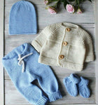 Handmade Crochet Outfit (Full Set)- Size: 0-6 Months