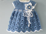 Warm Crochet Frock - Size: 0M-4Y (Multiple Designs)