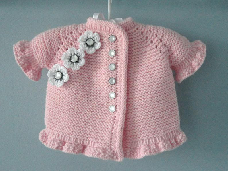 Handmade Baby Girl Cardigan - (0M-4Y)