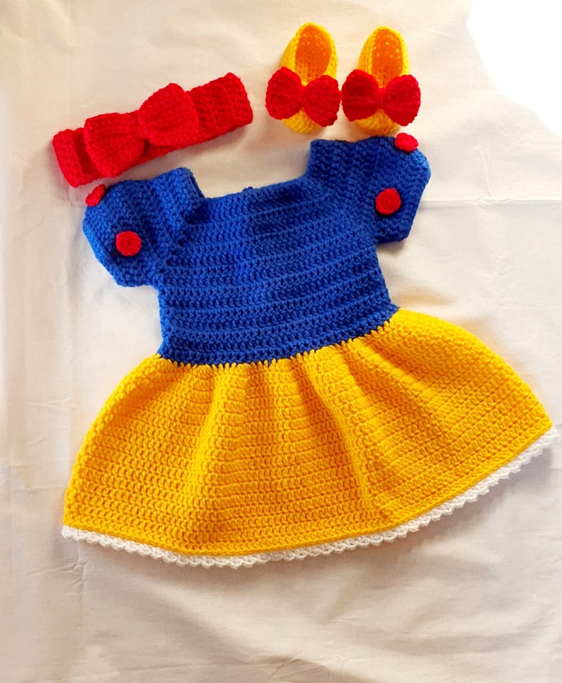 Crochet Baby Girl Dress (Newborn-24 Months)